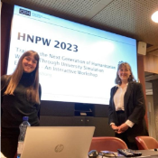 Alicia Schumann und Marie Goß waren auf der HPNW 2023 in Genf. Foto: Marie Goß